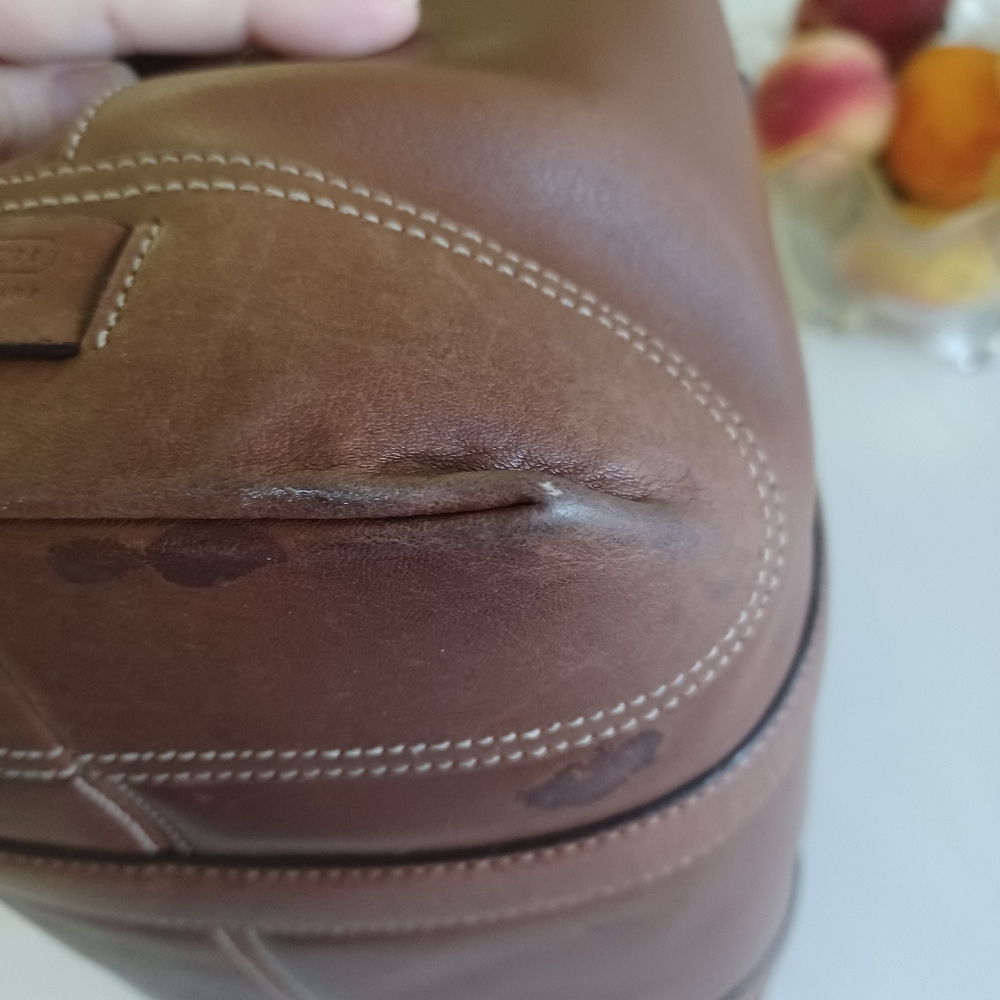 Vintage Leather Coach Bucket Bag Custom - Picture 12 of 16